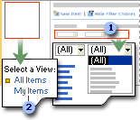 Two ways to filter items